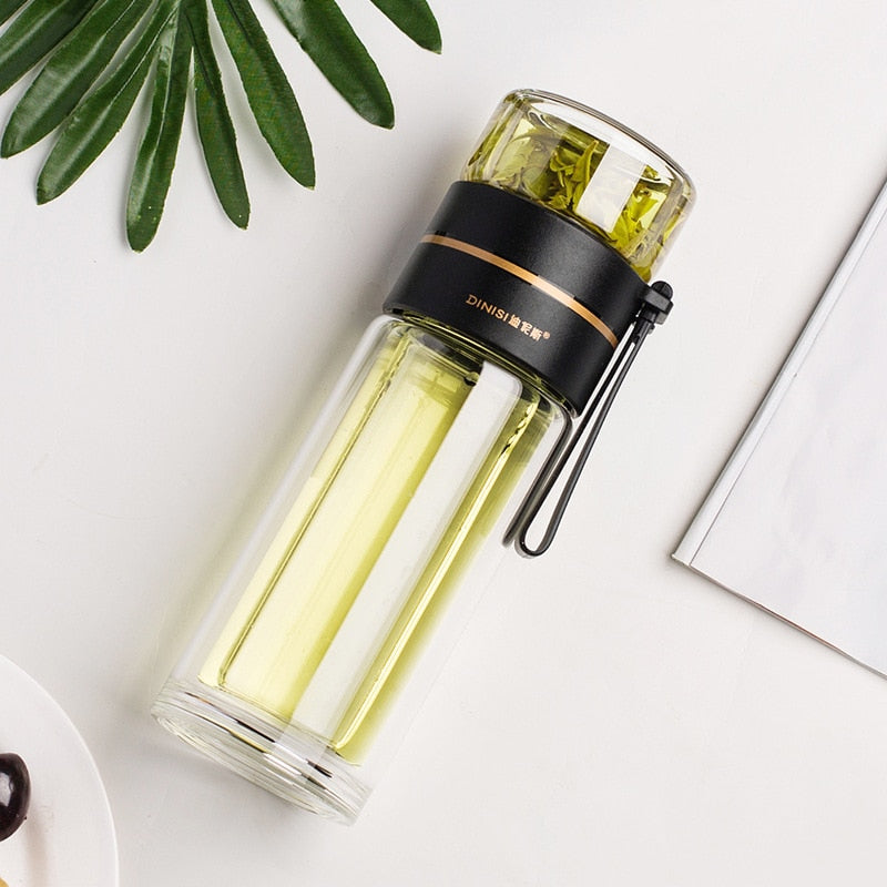 Glass Infuser Water Bottle