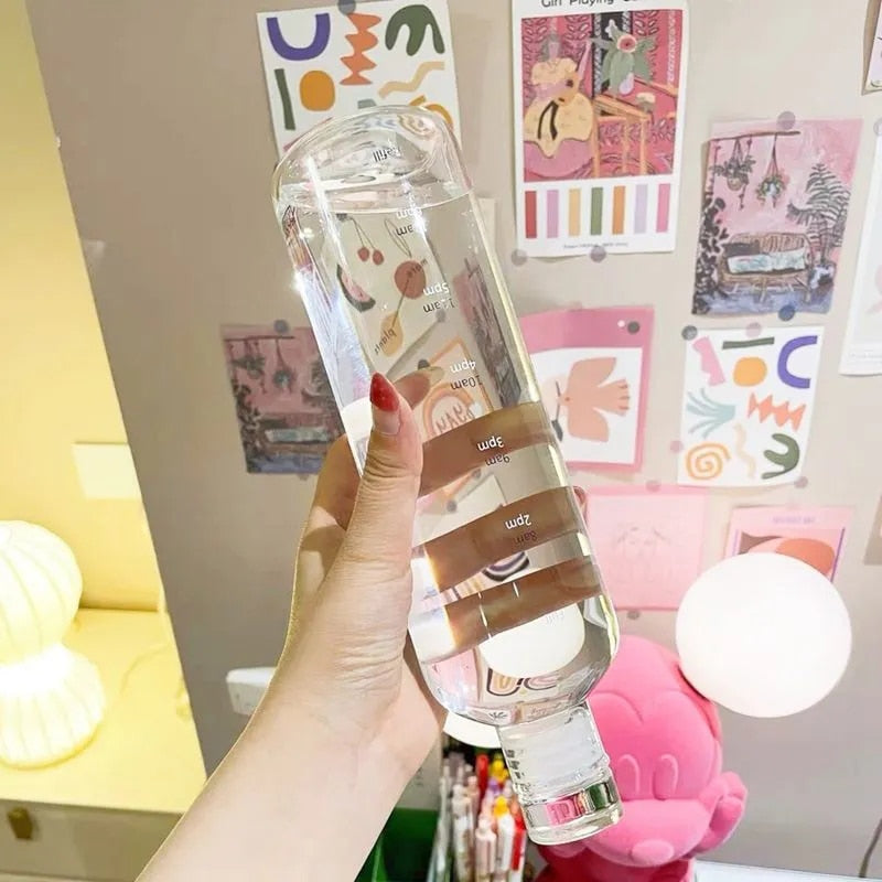 Clear Time Water Bottle