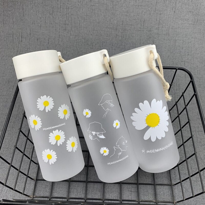 Daisy Plastic Water Bottle