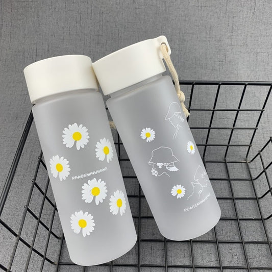 Daisy Plastic Water Bottle