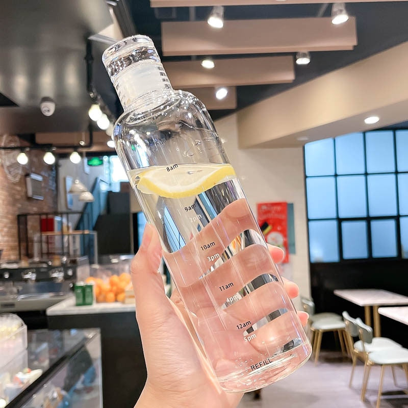 Clear Time Water Bottle