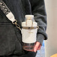 Trendy Flip Lid Water Bottle with Straw