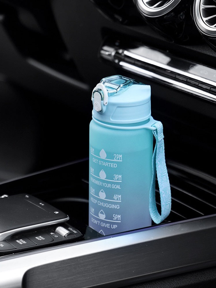 Hit your daily hydration goals with this motivational water bottle