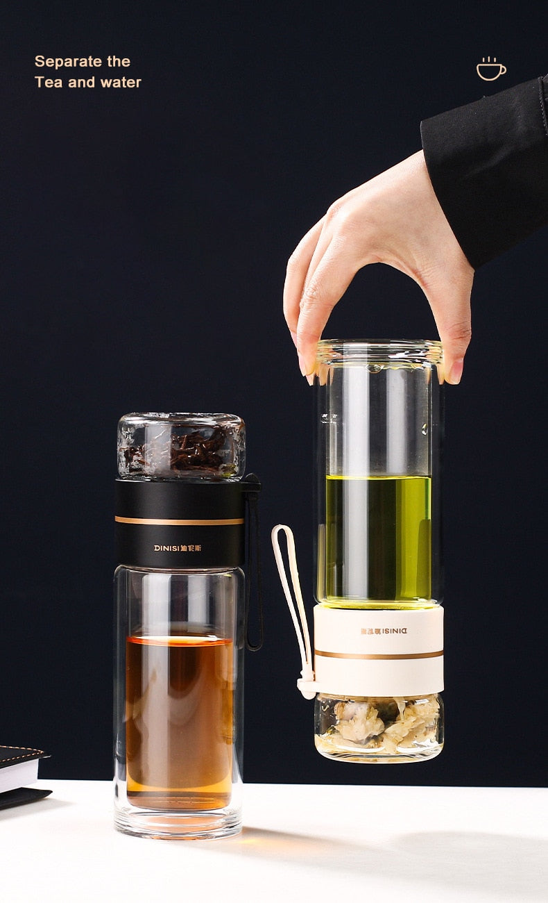 Glass Infuser Water Bottle