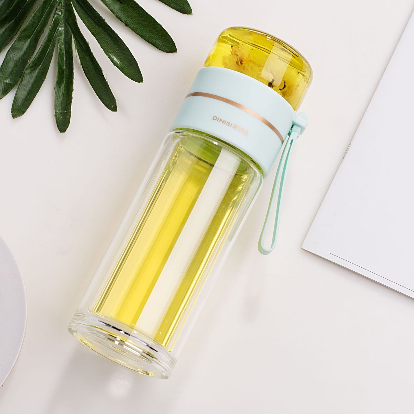 Glass Infuser Water Bottle